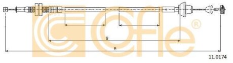 Трос акселератора COFLE 11.0174