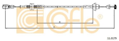 Трос акселератора COFLE 11.0179