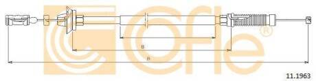Трос акселератора COFLE 11.1963