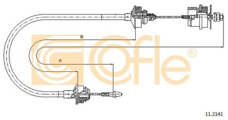 Трос сцепления COFLE 11.2141