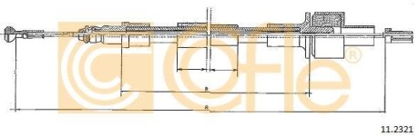 Трос сцепления COFLE 11.2321