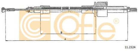 Трос сцепления COFLE 11.2324