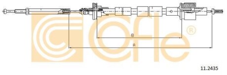 Трос сцепления COFLE 11.2435