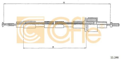 Трос сцепления COFLE 11.246