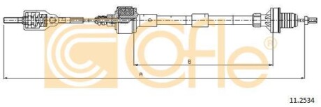 Трос сцепления COFLE 11.2534