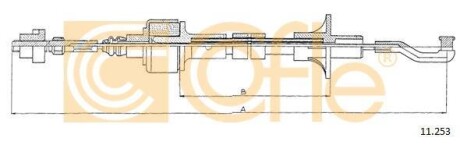 Трос сцепления COFLE 11.253