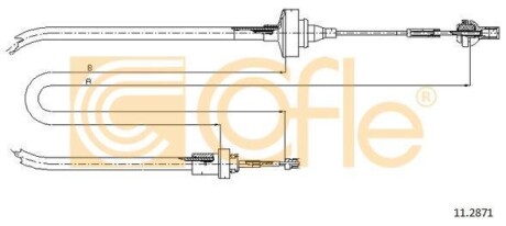 Трос сцепления COFLE 11.2871
