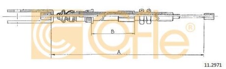 Трос сцепления COFLE 11.2971