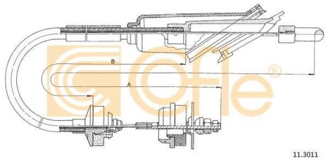 Трос сцепления COFLE 11.3011