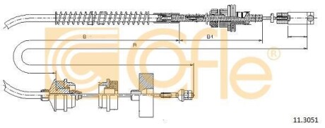 Трос сцепления COFLE 11.3051