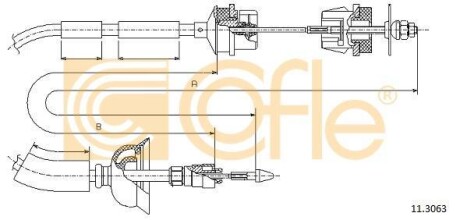 Трос сцепления COFLE 11.3063