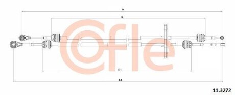 Привод механизма переключения передач COFLE 11.3272 (фото 1)
