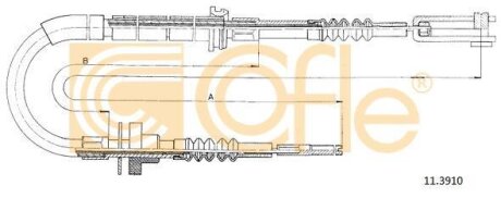Трос сцепления COFLE 11.3910 (фото 1)