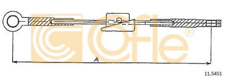 Трос ручника COFLE 11.5451