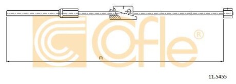 Трос ручника COFLE 11.5455