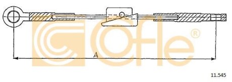 Трос ручника COFLE 11.545