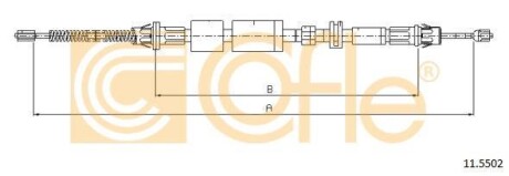 Трос ручника COFLE 11.5502
