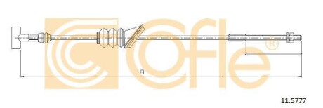 Трос ручника COFLE 11.5777