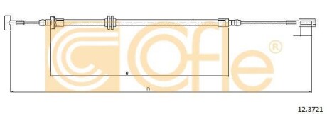 Трос ручника COFLE 12.3721