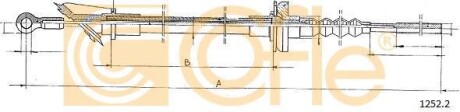 Трос сцепления COFLE 1252.2
