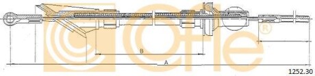 Трос сцепления COFLE 1252.30