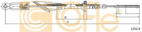 Трос сцепления COFLE 1252.9