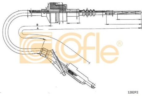 Трос сцепления COFLE 1282P2