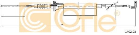 Трос сцепления COFLE 1402.03