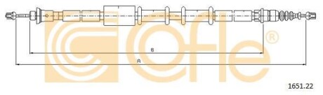 Трос ручника COFLE 1651.22