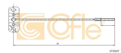 Трос ручника COFLE 17.0127