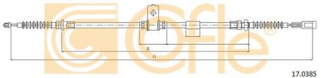 Трос ручника, левый COFLE 17.0385