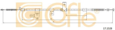 Трос ручника, правый COFLE 17.1528