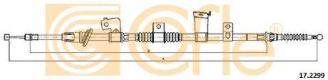 Трос ручника, левый COFLE 17.2299