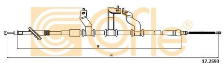 Трос ручника, правый COFLE 172593