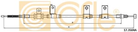 Трос ручника, левый COFLE 173504A