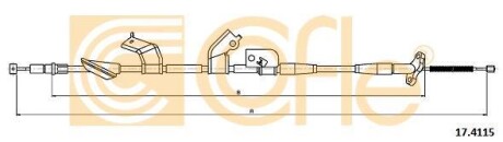 Трос ручника, левый COFLE 17.4115