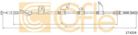 Трос ручника, правый COFLE 17.4216
