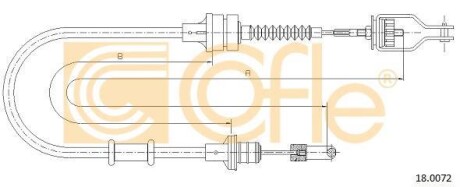 Трос сцепления COFLE 18.0072