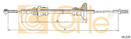 Трос сцепления COFLE 18.220