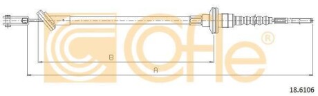 Трос сцепления COFLE 18.6106