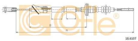 Трос сцепления COFLE 18.6107