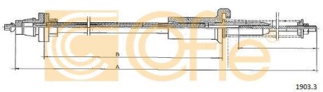 Трос акселератора COFLE 1903.3