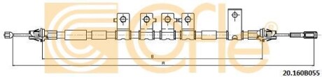 Трос ручника, правый COFLE 20.160B055