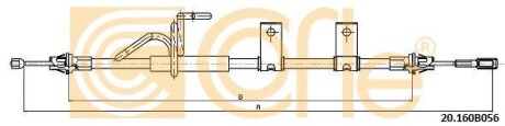 Трос ручника, левый COFLE 20.160B056