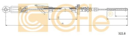 Трос сцепления COFLE 322.8