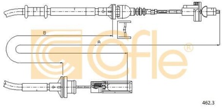 Трос сцепления COFLE 462.3