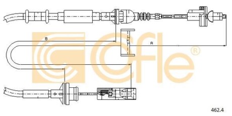 Трос сцепления COFLE 462.4