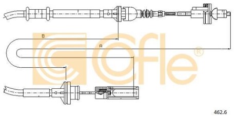 Трос сцепления COFLE 462.6