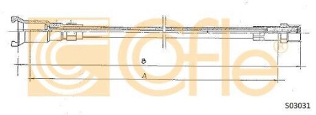 Трос спидометра COFLE S03031