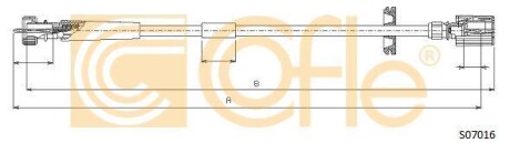 Трос спидометра COFLE S07016